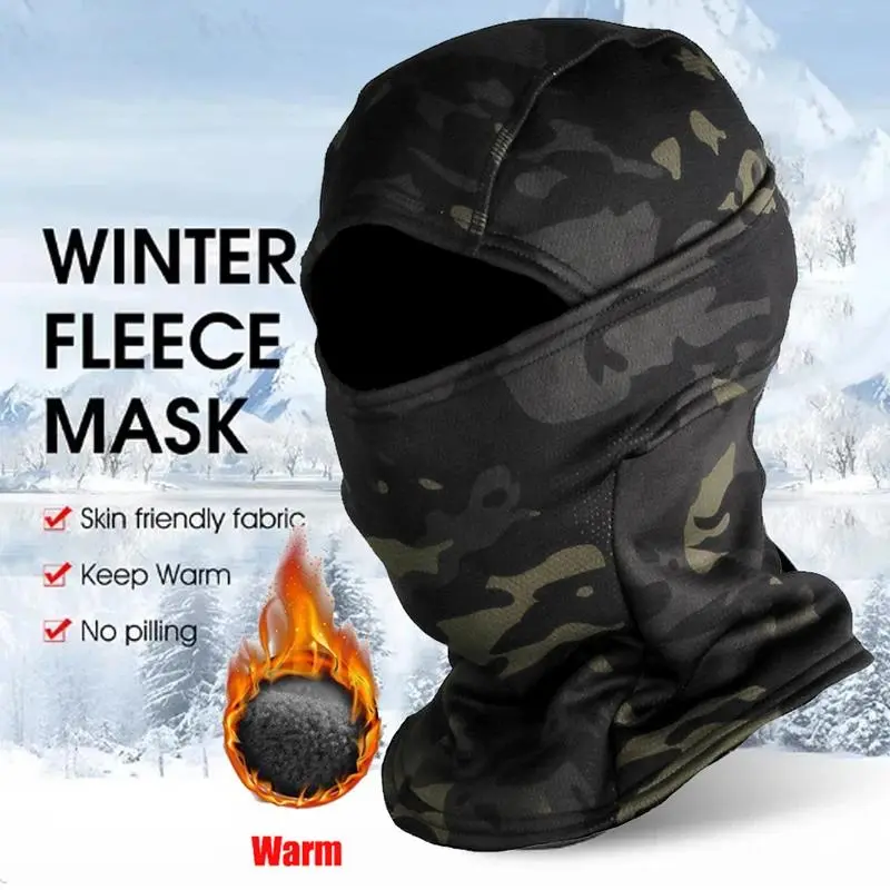 Adults' Hyperwarm Winter Fleece Full Balaclava - Cold-Proof Thermal Face Covering, Ski Mask, Outdoor Sports Gear, Helmet Lining for Skiing, Biking, Ski Face Mask