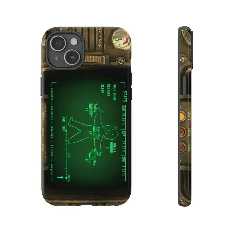 phone case Fallout Pip boy phone case vault tech Tough Cases Suitable for Samsung Galaxy S24