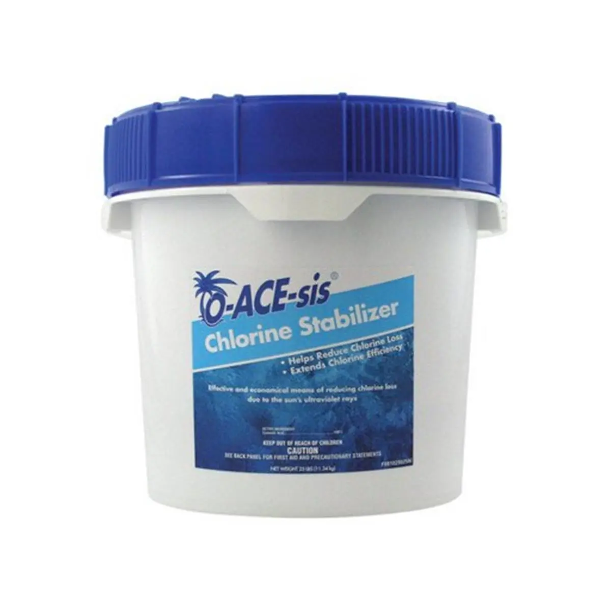 Water Techniques Chlorine Stabilizer, 25 lbs Gentle Pool Care Solution for Effective Algae Control