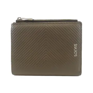 Pre-owned Loewe Calfskin Small Leather Goods Calf Bifold Wallet