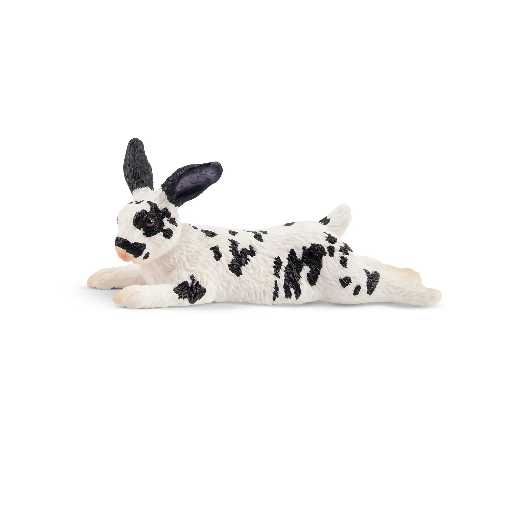 Toymany Hand-Painted English Spot Rabbit Figurine – Realistic Animal Model, Perfect for Early Education, Montessori Sensory Play, Cake & Party Decorations, Desk & Home Décor, Thoughtful Gifts, and Collectible Figurine