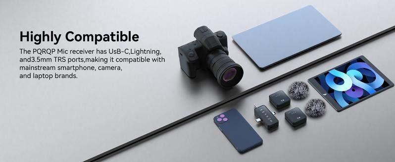 BAILIXIN ASMR 3 in 1 Microphone for iPhone/Android/Camera