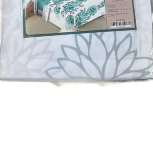 6 Piece Sheet Set 2400 Series Cotton King Size Flat Fitted Sheet & Pillow Cases Floral Design