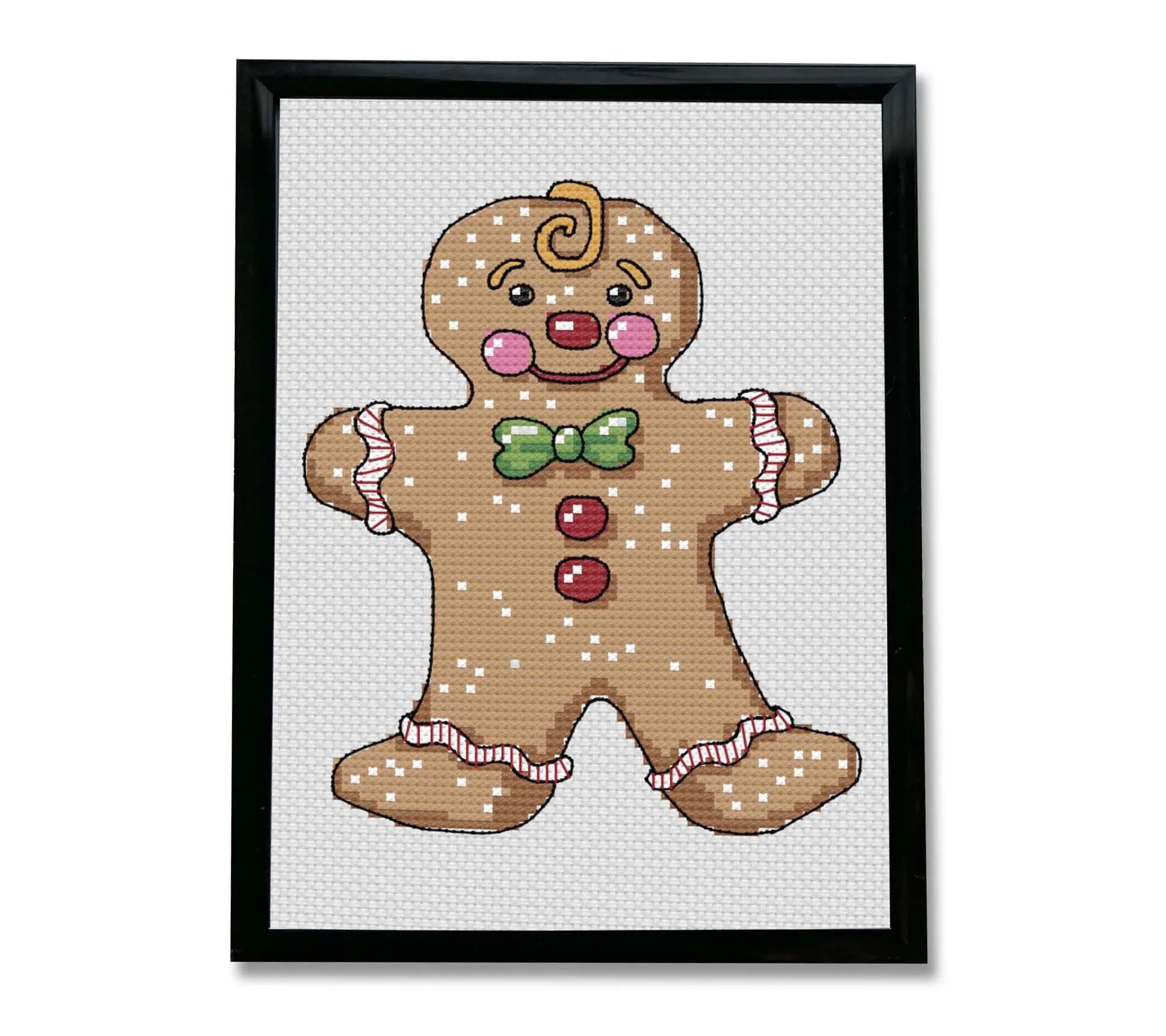 Spot Colors Gingerbread Man Counted Cross Stitch Kit Spot Colors Gingerbread Man Counted Cross Stitch Kit