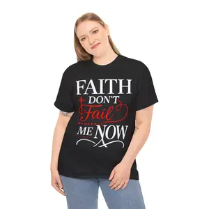 "Faith don't Fail You me Now" is vintage 100% cotton short sleeve.T-shirt.