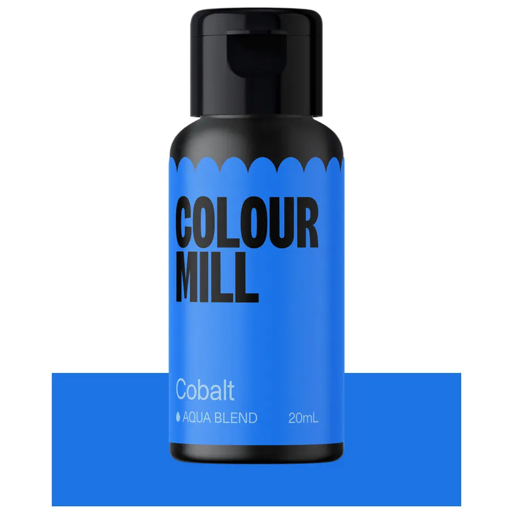Colour Mill Aqua Blend Water-Based Food Coloring 20 Milliliters, Cobalt