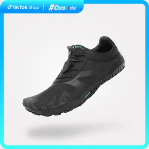 Saguaro Vitality III - Men's and Women's Khkai/Black Barefoot Shoes Flat Heel Ground zero contact boy walking Outdoorfun