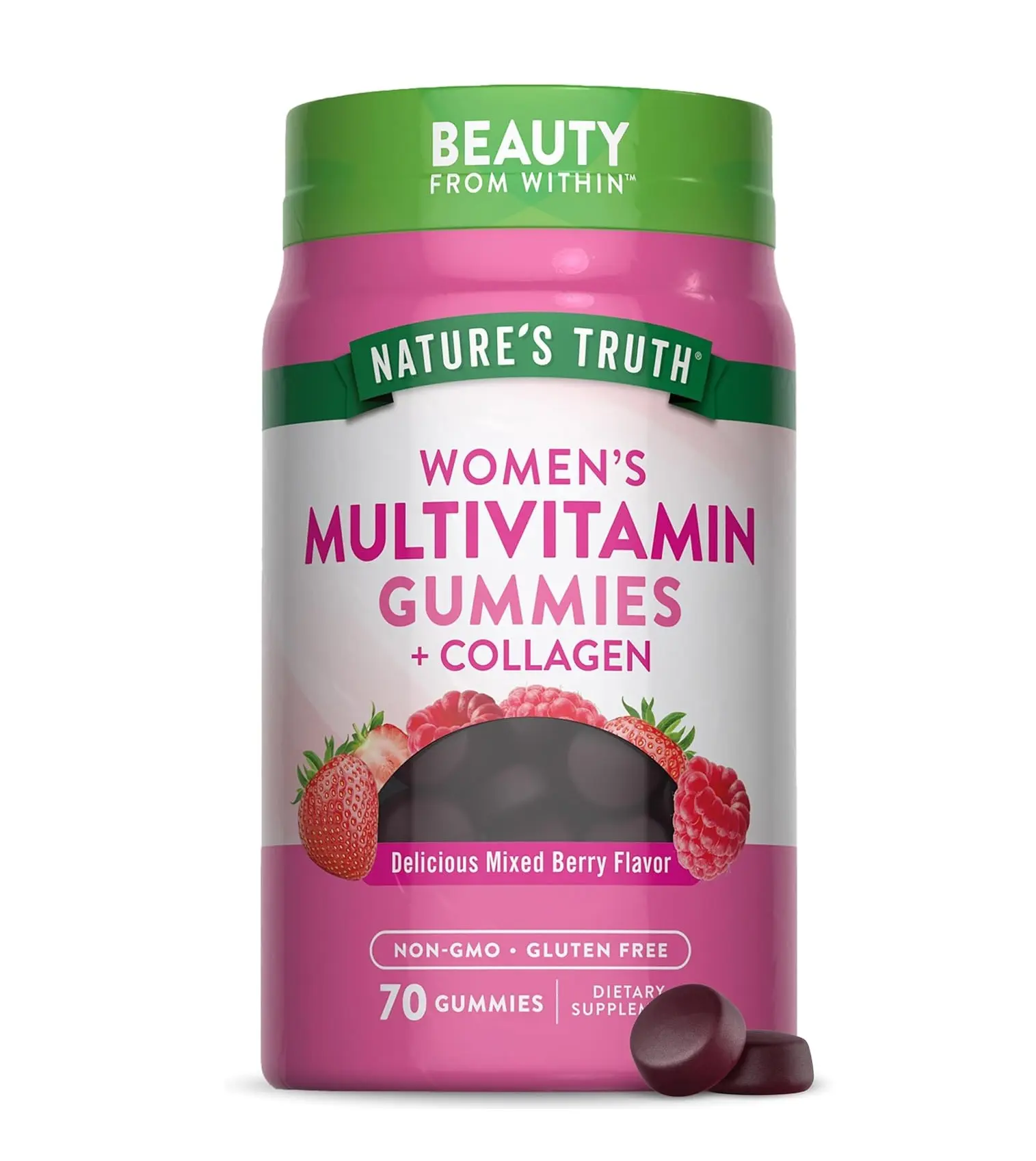 Nature's Truth Womens Multivitamin Gummies | 70 Count | Plus Biotin & Collagen | Berry Flavor |Non-GMO & Gluten Free Supplement Healthcare Colagen