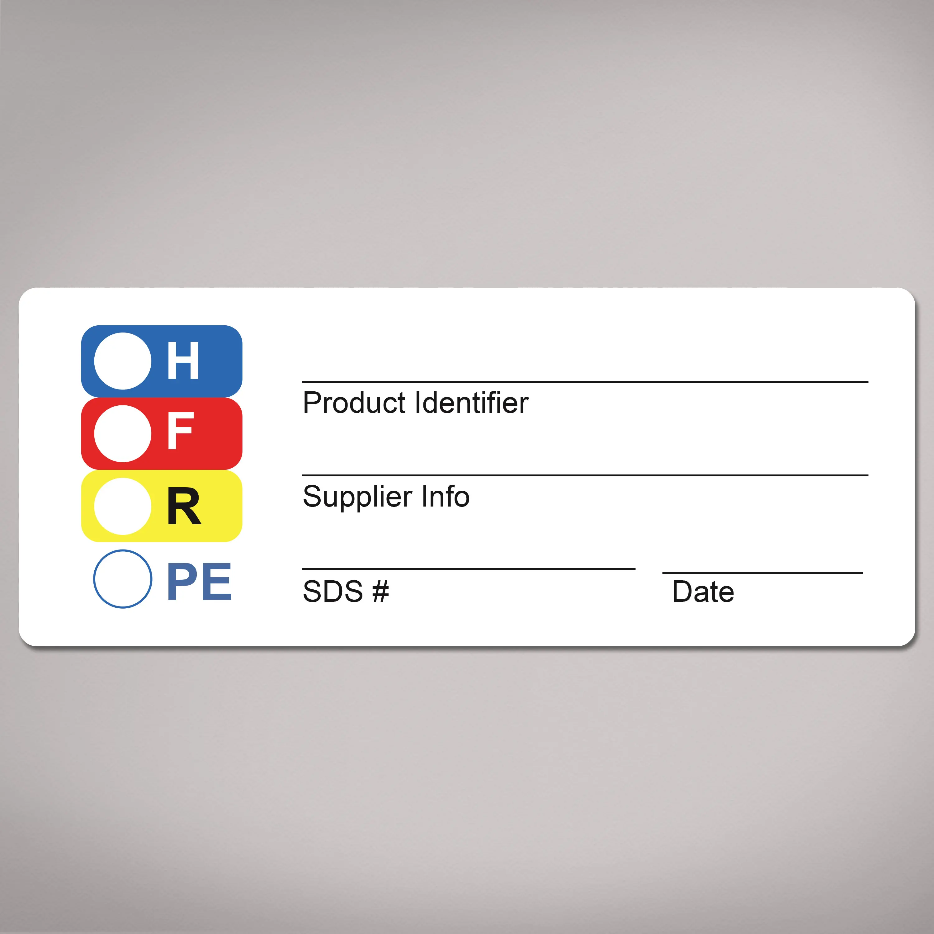 Avery HMIS Secondary Container Labels, Waterproof, Chemical Resistant, Preprinted, Handwrite-Only, 1" x 2.5", 48 HMIS Labels