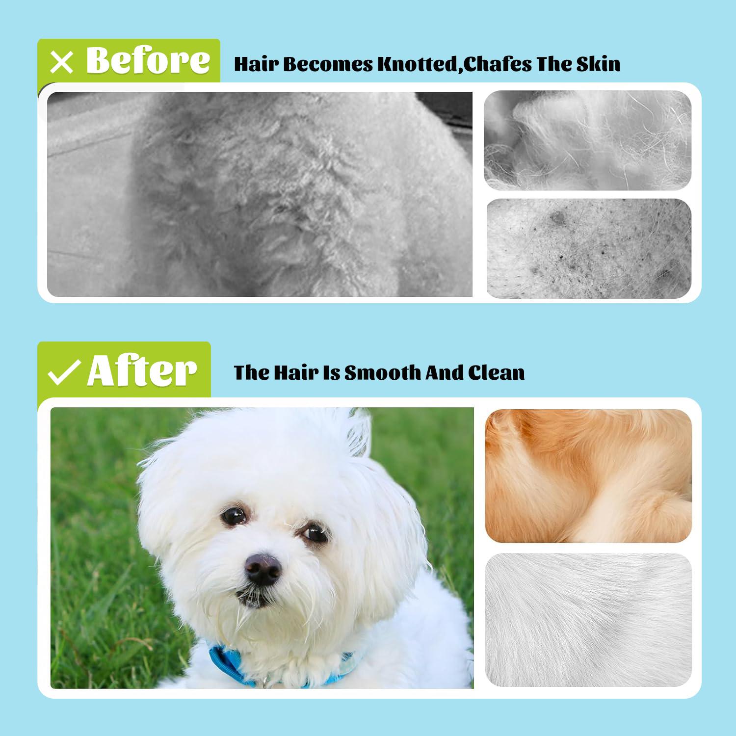 Pet Bath Brush 2 in 1 Dog Bath Brush with Built-in Shampoo Dispenser Multi-functional Dog Bath Brush for Long & Short Haired Dogs Cats Shower