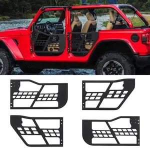 【Restock Sale】GARVEE Off Road Safari Tubular Doors for 2018-2023 Wrangler JL 4-Door - Set of 4 Durable Half Doors Designed for Adventure and Off-Roading Enthusiasts, Perfect for Enhancing Your Jeep Experience.