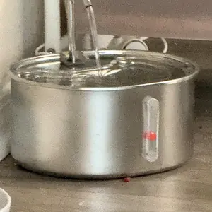 Geoorood Ultra-Quiet Cat Water Fountain – Leak-Proof Design, 304 Stainless Steel Top, 3.2L Large Capacity, Dual Flow Modes, Pet Fountain for Multi-Cat Homes, Easy Clean