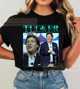 Retro Tucker Carlson Tshirt, Tucker Carlson Hoodie, Tucker Carlson Sweatshirt, Tucker Carlson Vintage Shirt, Movie Character Tee