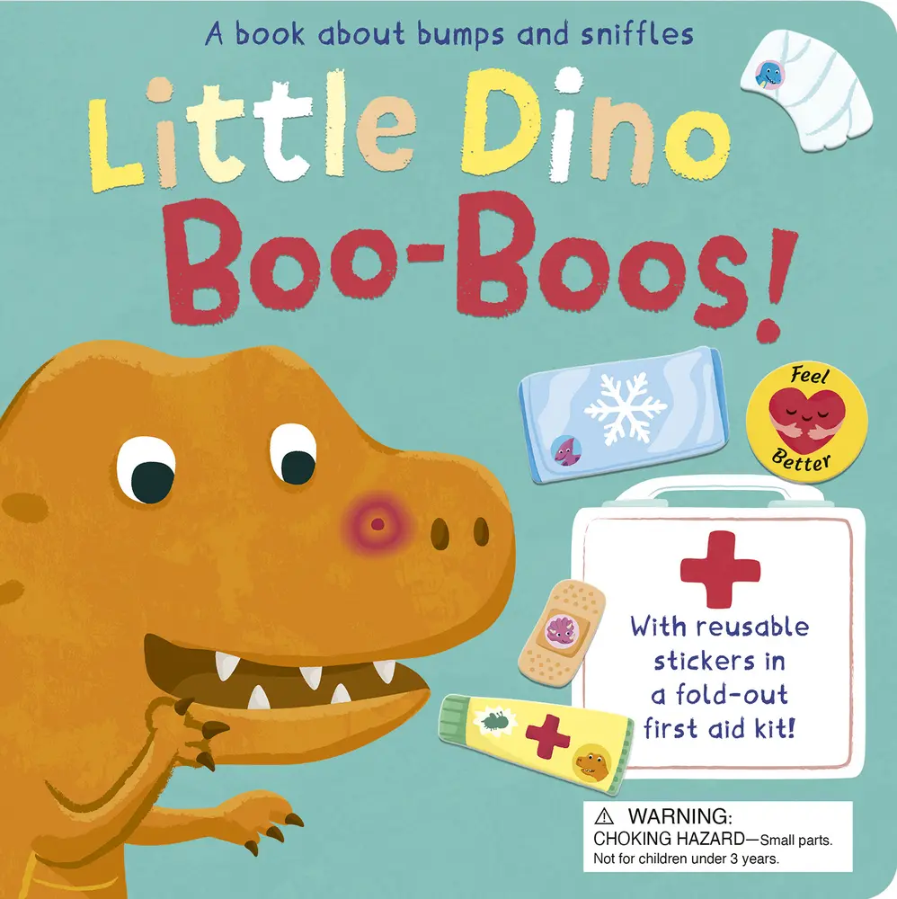 USED Book - Little Dino Boo-Boos!: A Book about Bumps and Sniffles by Aggett, Sophie (Board book) - english