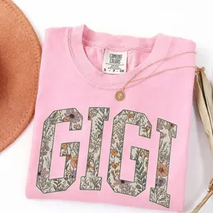 Custom Mama Floral Comfort Color, Personalized Grandparent Gift, Floral Grandma, Mama, Nana, Aunt, Mimi, Gigi, Mamaw, Gammie Shirt