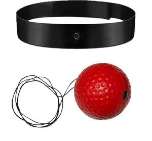 ReactionTrainingGadget Boxing Reflex Ball - Headgear & Reflective Elastic Line Included, Body Strengthening & Reaction Exercise Tool