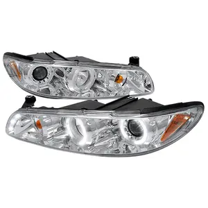 1997-2003 Grand Prix Dual Halo Projector Headlights (Chrome Housing/Clear Lens)
