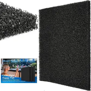 6PCS aquarium biological sponge filter screen, can be cut arbitrarily, fish tank filter screen, suitable for fish tanks, filters, and water pumps
