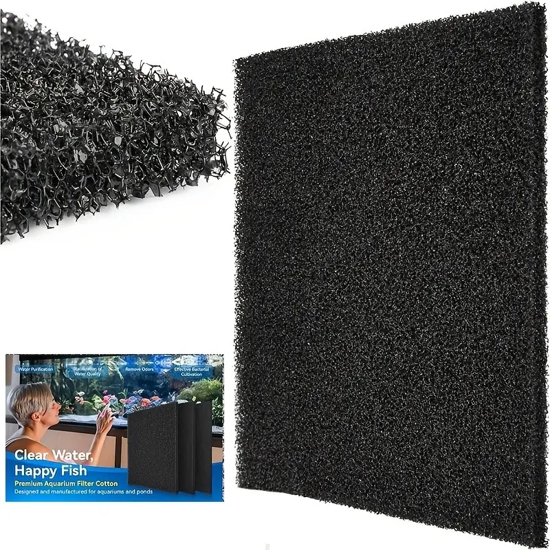 6PCS aquarium biological sponge filter screen, can be cut arbitrarily, fish tank filter screen, suitable for fish tanks, filters, and water pumps, Filter Media, Aquarium Supplies