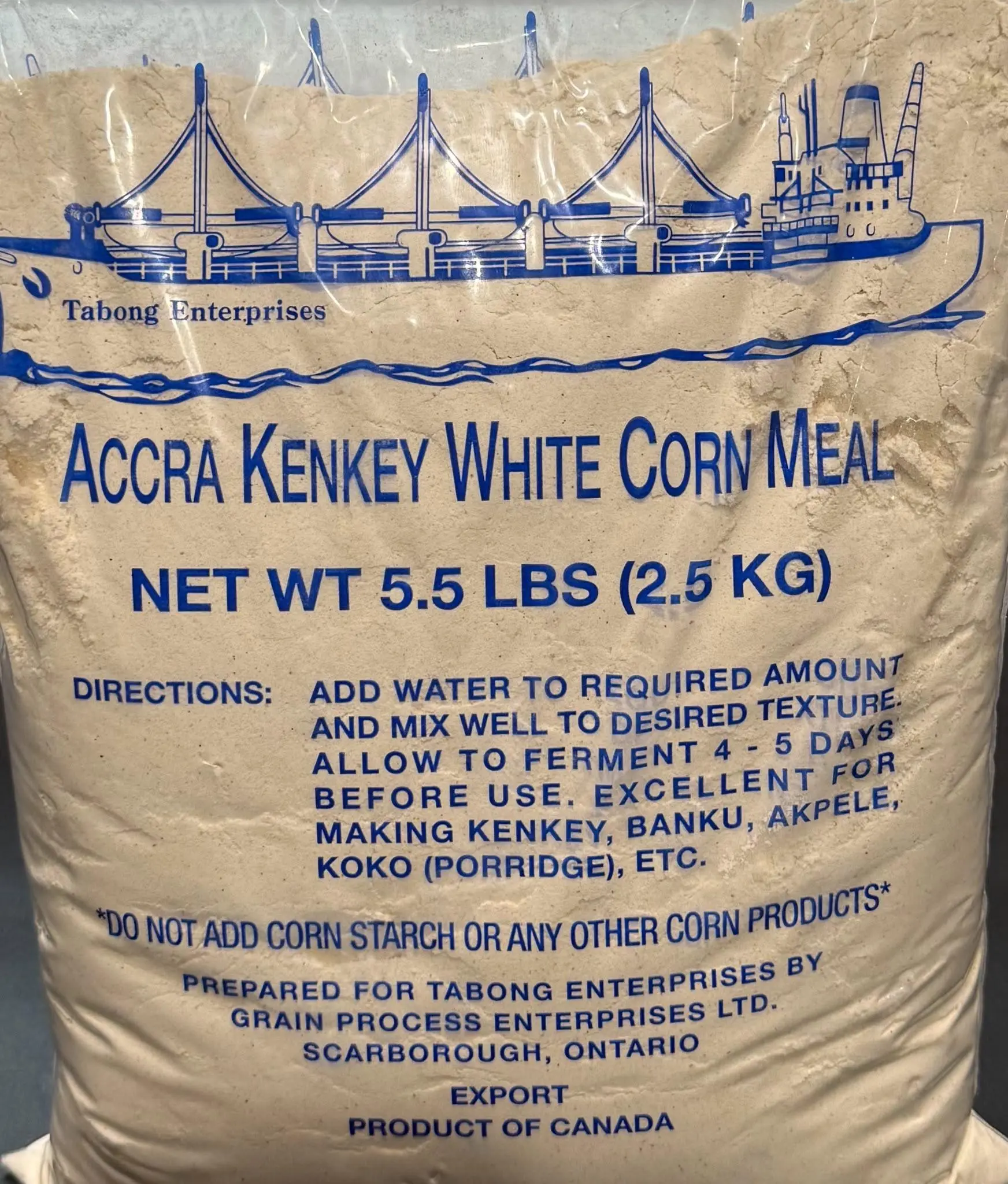Accra Kenkey(Corn Powder) - 5.5lbs