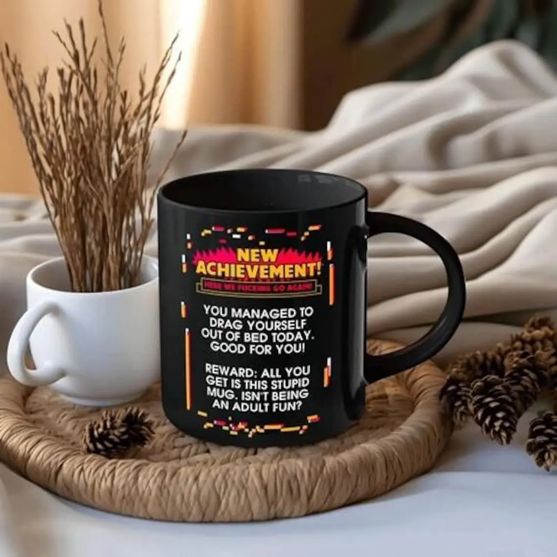 [Sale off up to 50%] New Achievement Dungeon Crawler Carl Coffee Mug, This Is An Outrage Mug, Princess Donut Cat Dungeon Crawler Carl Fan Mug, Litrpg Lovers Gift, 11oz & 15oz ceramic mug