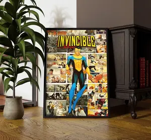Invincible Poster, Superhero Wall Art, Comic Poster