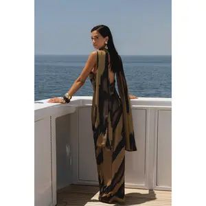 Gold Dusk Infinite Journey Maxi Dress