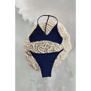DEEP SEA BLUE, One String Bikini Top