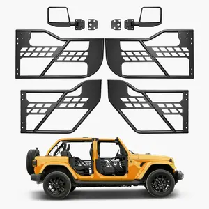 VEVOR Jeep Tube Doors,  4-Door, Hunting Style Jeep Tubular Door with DOT Certified Rear View Mirrors, Jeep Doors with Rear Mirrors for 2018-2024 Jeep Wrangler JL & 2020-2024 Jeep Gladiator JT
