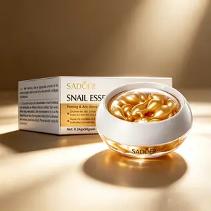 30PCS Snail Capsule deep Moisturizing Collagen Face Cream, Hydrating and Revitalizing, Professional Skincare for Women, Soft and Smooth Skin, Capsule