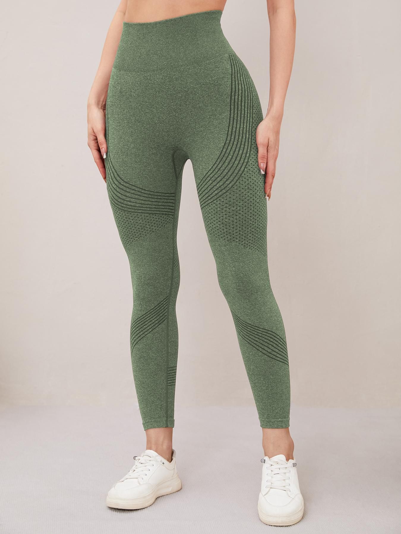 Hijesse Women's high-waisted and figure-enhancing sports pants, with seamless design to prevent fraying, suitable for both yoga and fitness as well as daily outings. Perfect for spring and summer outfits.