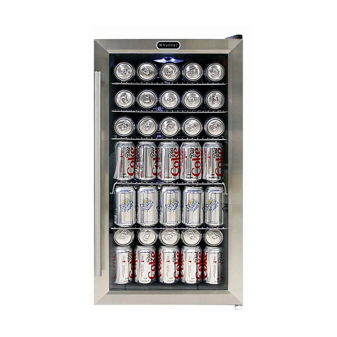 Whynter 120-Can Stainless Steel Bev Fridge with Internal Fan Whynter 120-Can Stainless Steel Bev Fridge with Internal Fan