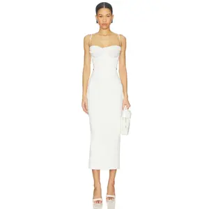 Bardot Martini Midi Dress in Ivory