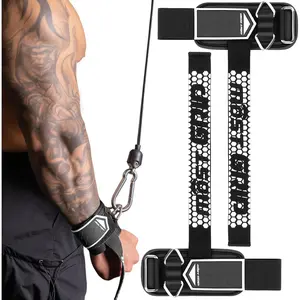 Sports & OutdoorsDrip Glue Non-Slip Wrist Straps for Weightlifting, 2-in-1 Lifting Straps with D Rings for Cable Machine Workout, 10mm Neoprene Padded Wrist Wraps for Weight Lifting Deadlift