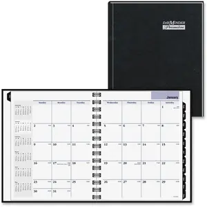 At-A-Glance  7 x 9 in. Dayminder Hard-Cover Monthly Planner, Black