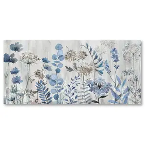 Courtside Market Blue Meadow Dream'n 12x24 Canvas Wall Art