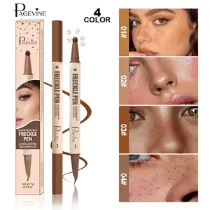 Dual-Ended Eyeliner & Freckle Stamp Pen – Smudge-Proof Liquid Tip for Sharp Precise Lines, 5-Dot Stamp for Realistic Sun-Kissed Speckles, Long-Wearing & Transfer-Resistant Formula, Perfect for Clean Girl Aesthetic & Festival Makeup
