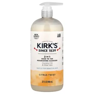 Kirk's 3-In-1 Head To Toe Nourishing Cleanser, Citrus Twist, 32 fl oz (946 ml)