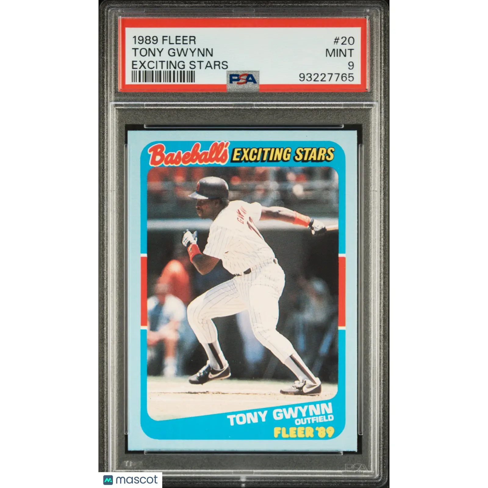 Tony Gwynn PSA 1989 Fleer Exciting Stars #20 9 93227765