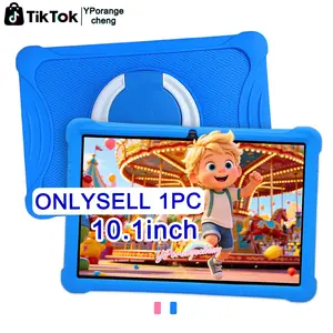 Summer New 10.1 Inch Android Smart Tablet PC, 5G Dual-band WiFi, HD Touch Screen, Dual Cameras, Full Shockproof Case, All-in-One for Office Study & Entertainment, Kids Early Learning Tablet,Gift, Blue & Pink Available, No Power Adapter