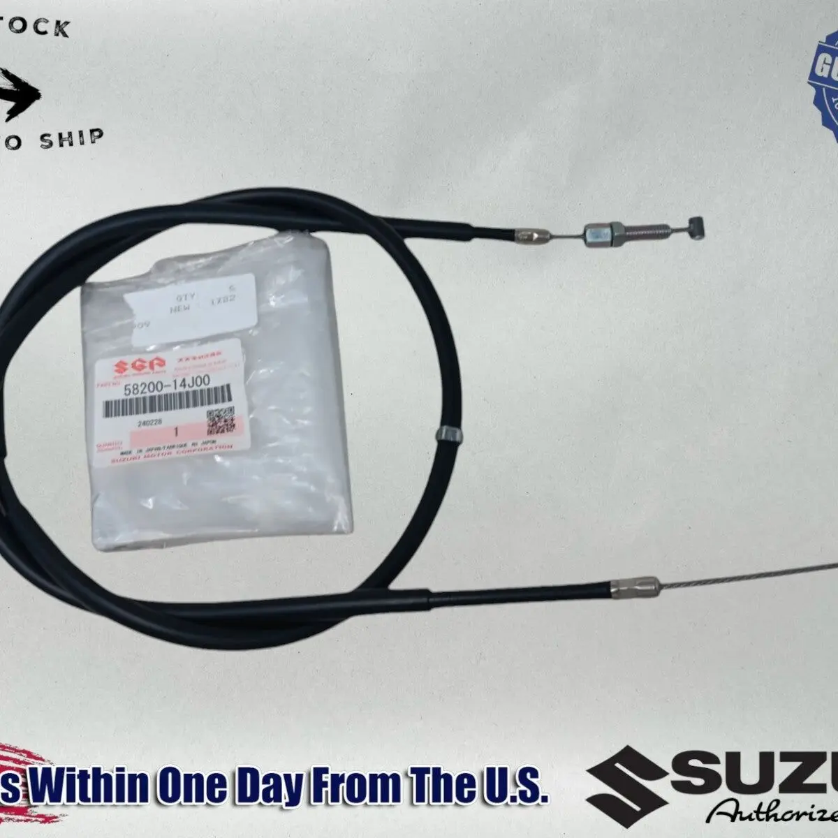 Suzuki OEM 2011 - 2024 Gsxr Gsx-R 600 750Clutch Cable Assembly 58200-14J00