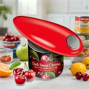 One Touch Electric Can Opener - Automatic Can Openers with Smooth Edge, Free Handheld Electric Can Opener for Kitchen