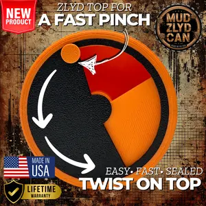 Mud ZLYD Can Blaze Orange/Black with FREE Reloader Funnel