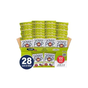 SKINNY POP 100 Calorie Popcorn Snack, 0.65 oz, 28 Count