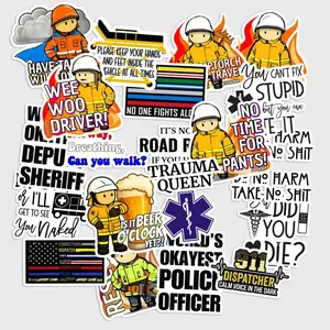 Sticker Pack 20 pcs Emergency Responder Stickers, Service Pride Vinyl Decals