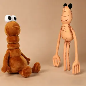 Robert The Worm & Marcus The Worm Plush - Cute Viral Meme Stuffed Animals - Soft Huggable Funny Worm Plushies Toy for Fans Gift