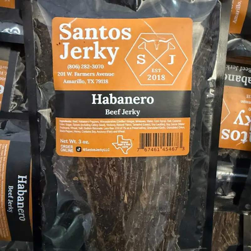 Santos Jerky Habanero Beef Jerky Santos Jerky Habanero Beef Jerky