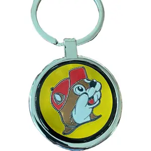 Buc-ee's yellow sign metal Keychain