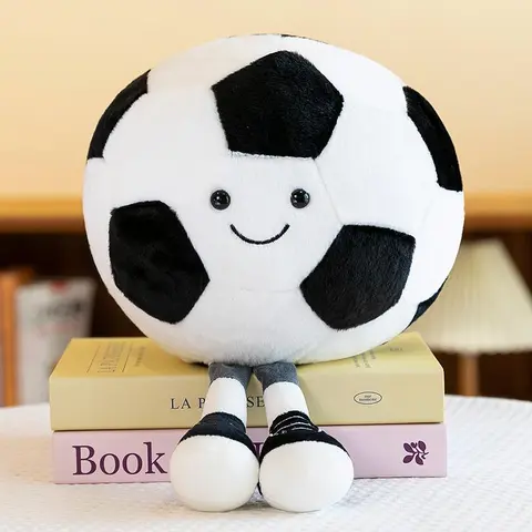 Sports Ball Design Plush Toy, 1 Count Soft Football/ Basketball, Volleyball, Stuffed Plush Toy for Boys and Girls, Soft Adorable Stuffed Huggable Collectible, Soft Cuddly Gift