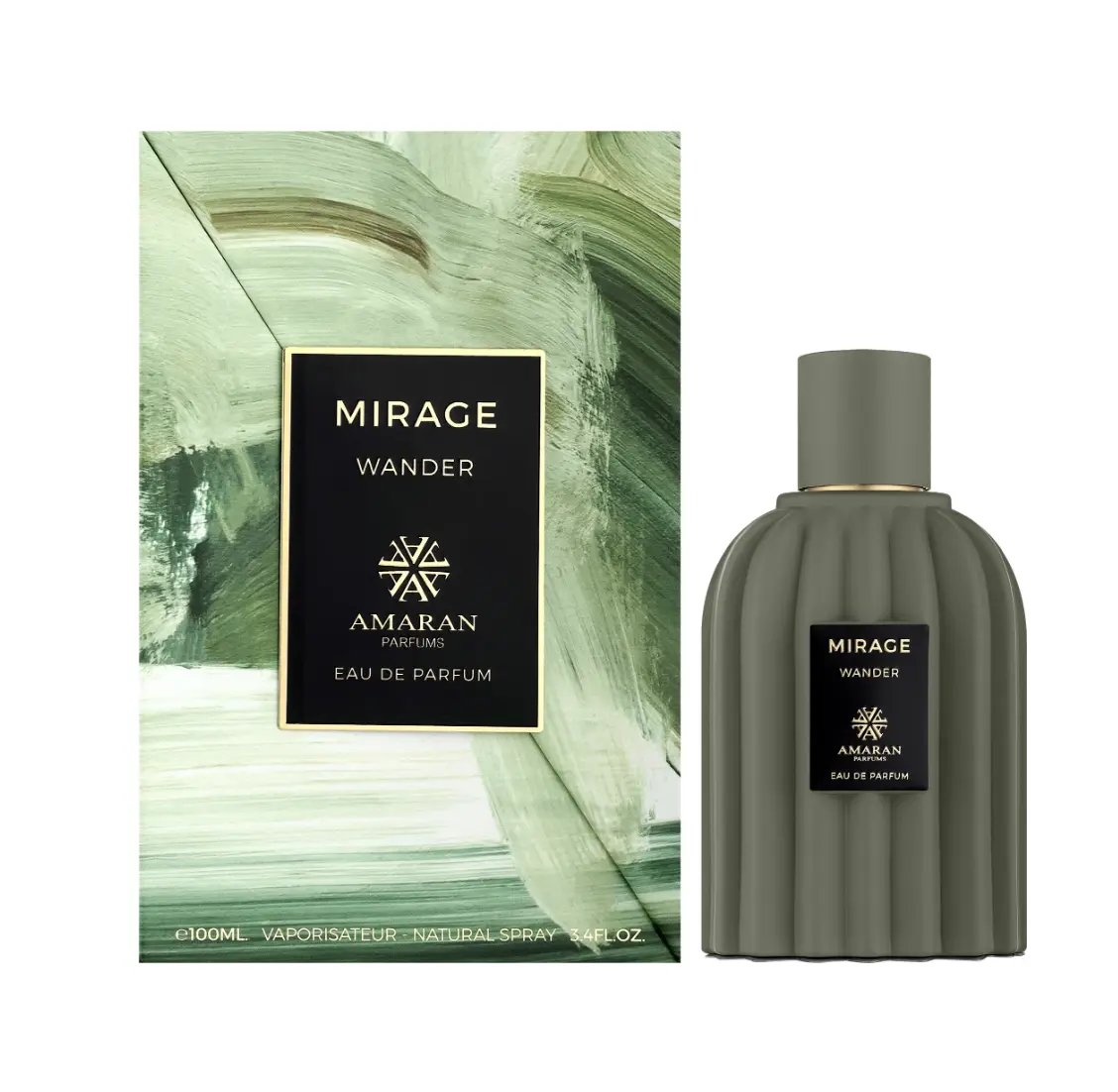 AMARAN Mirage Wander Eau de Parfum | Long-Lasting Unisex Fragrance | Fresh Citrus Woody Scent | 100ml